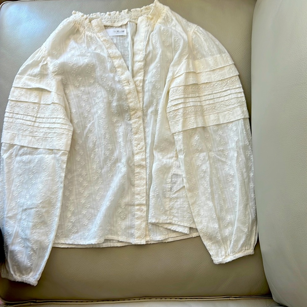 Zara ivory blouse